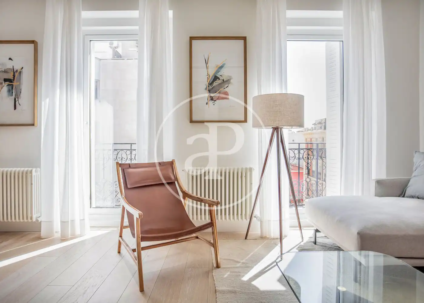 Wohnzimmer von Wohnung zur Miete in Barrio de Salamanca
