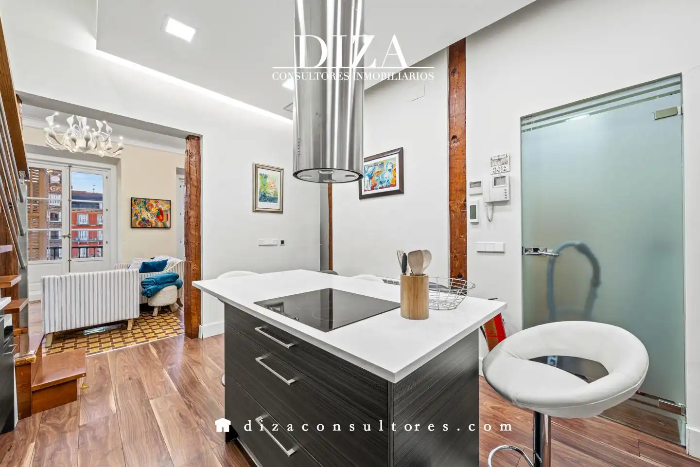 Cocina de Piso de alquiler en Madrid con Aire acondicionado, Calefacción y Amueblado