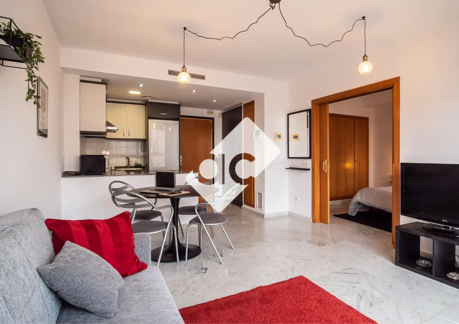 Sala de estar de Piso de alquiler en Valencia con Aire acondicionado, Calefacción y Terraza