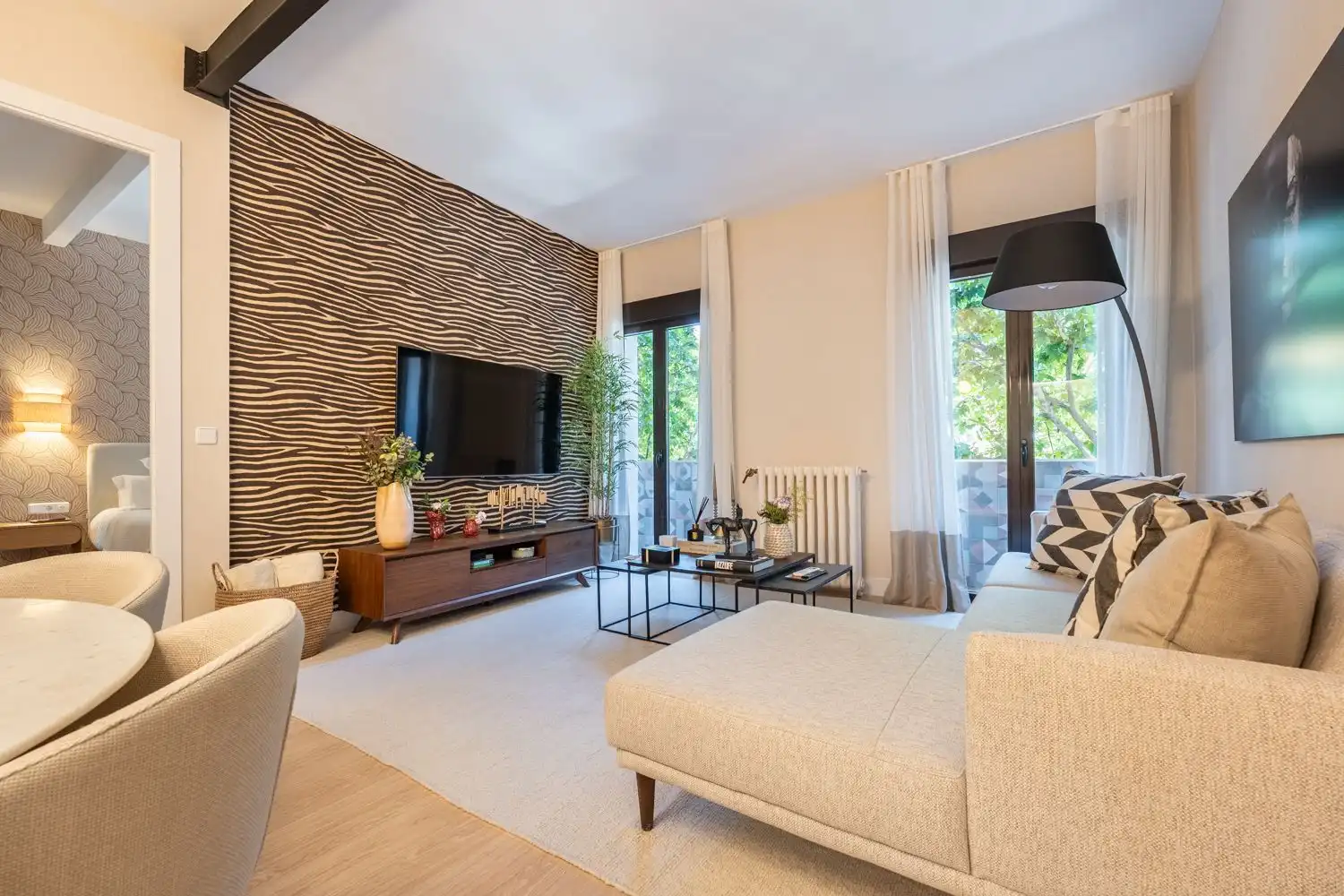 Sala de estar de Piso en venta en Madrid con Aire acondicionado y Amueblado