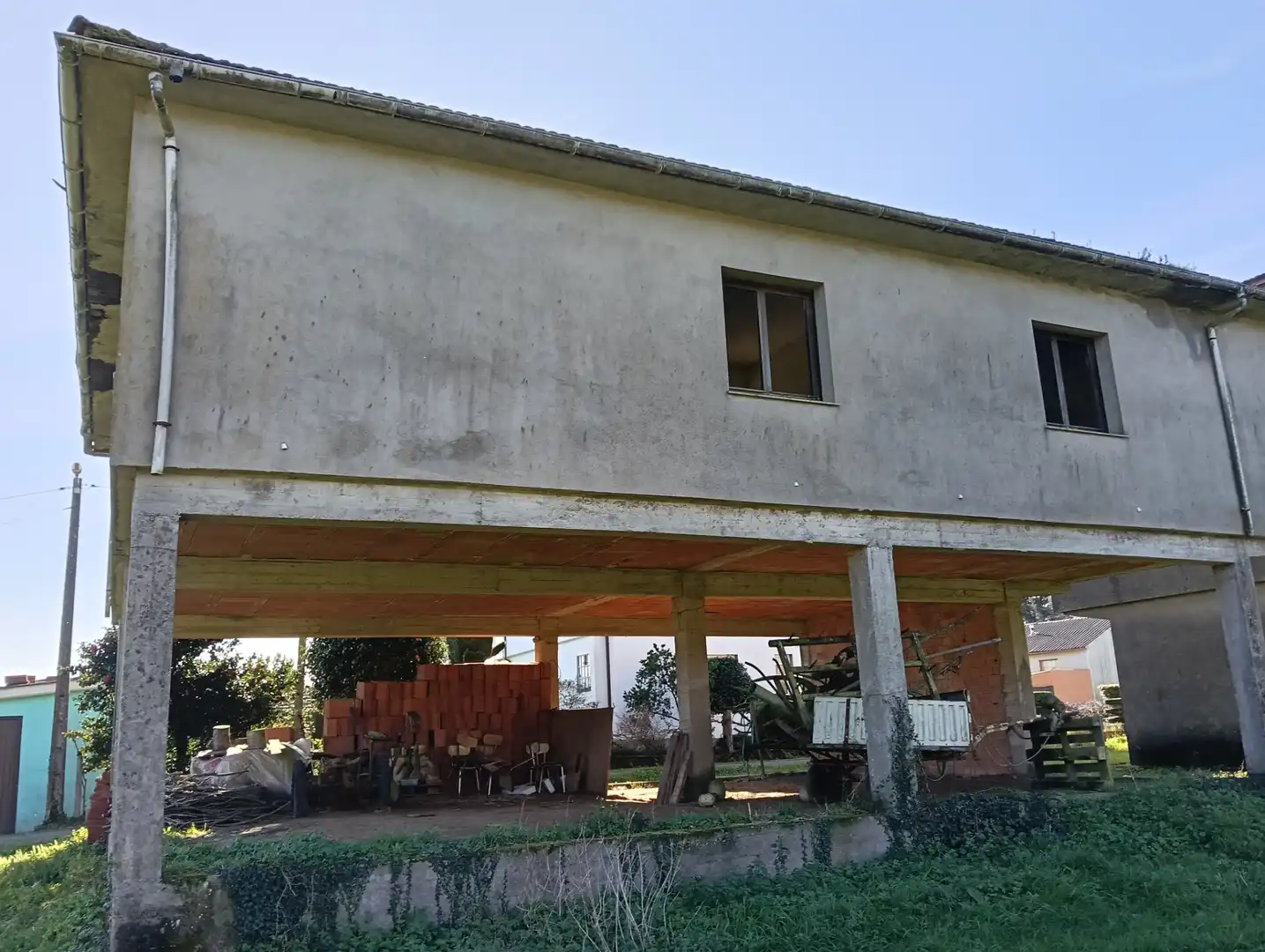 Vista exterior de Casa o chalet en venta en Curtis con Jardín privado y Trastero