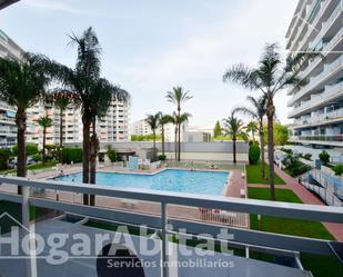 Swimming pool of Flat for sale in Gandia  with Air Conditioner, Heating and Private garden