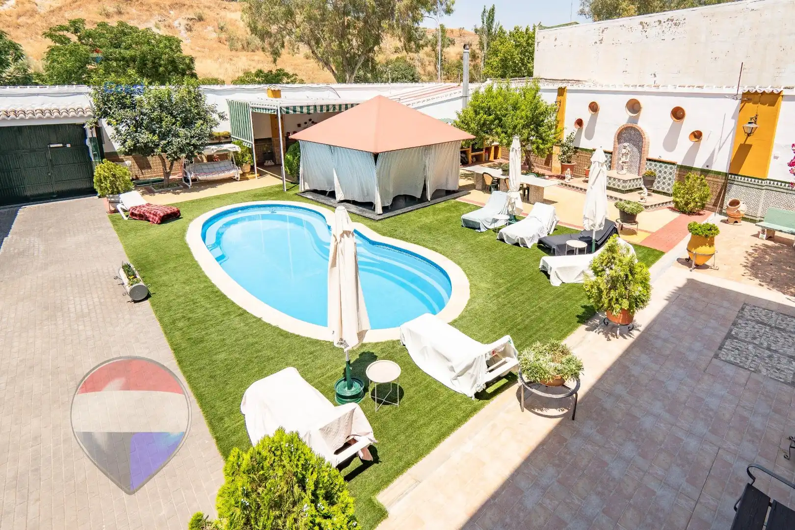 Swimming pool of Houses for sale in Cuevas Bajas  with Heating, Private garden and Swimming Pool