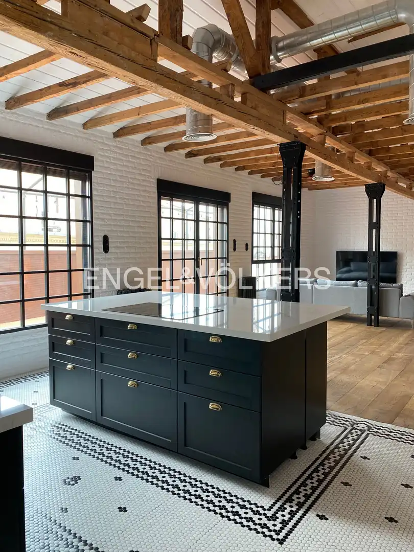 Kitchen of Flat for sale in Madrid  with Air Conditioner, Heating and Terrace