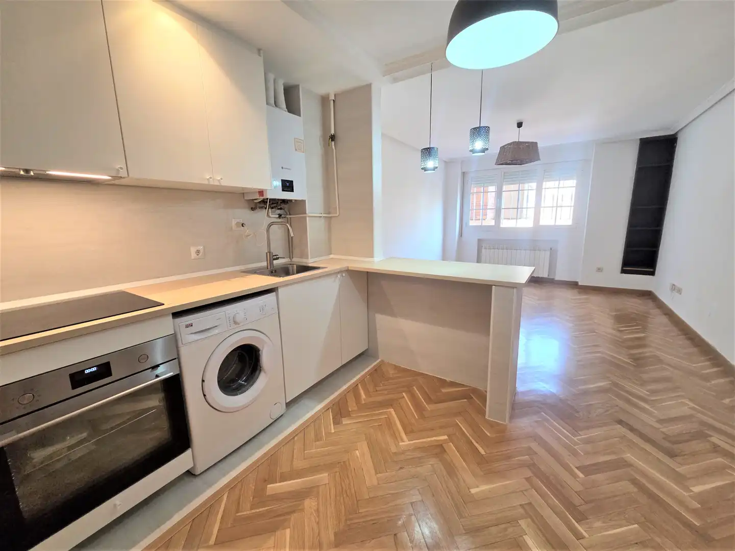 Cocina de Apartamento de alquiler en Villanueva del Pardillo con Calefacción, Parquet y Horno