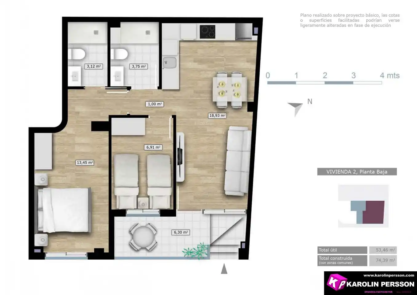 Planta baja en venta en Carrer Almirante Antequera, Playa Levante