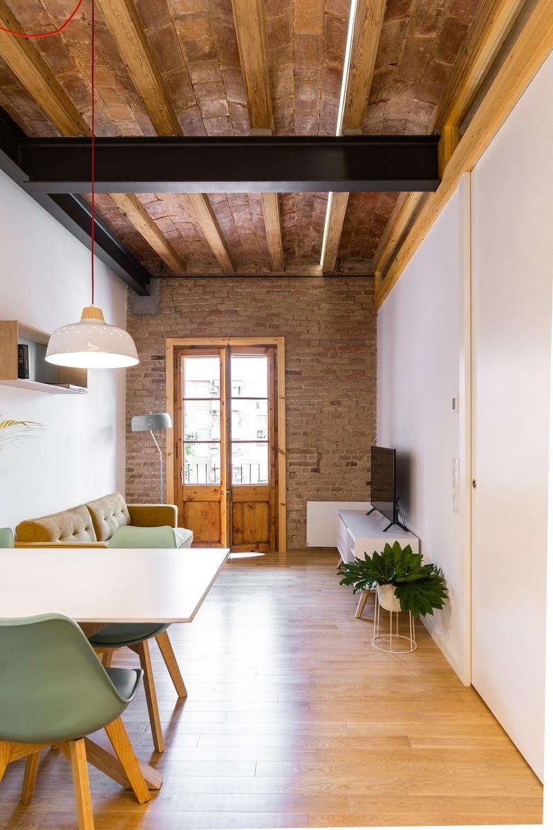 Living room of Flat for sale in  Barcelona Capital  with Air Conditioner and Heating