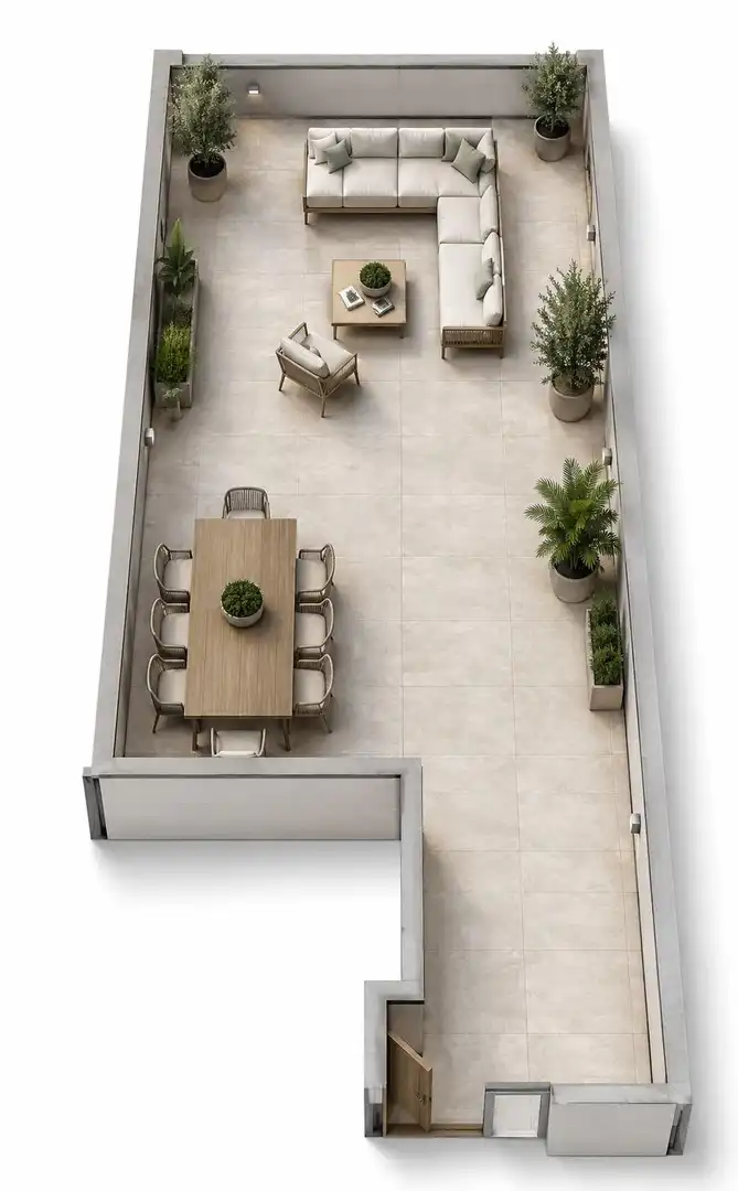 Terraza de Ático en venta en Coria del Río con Terraza