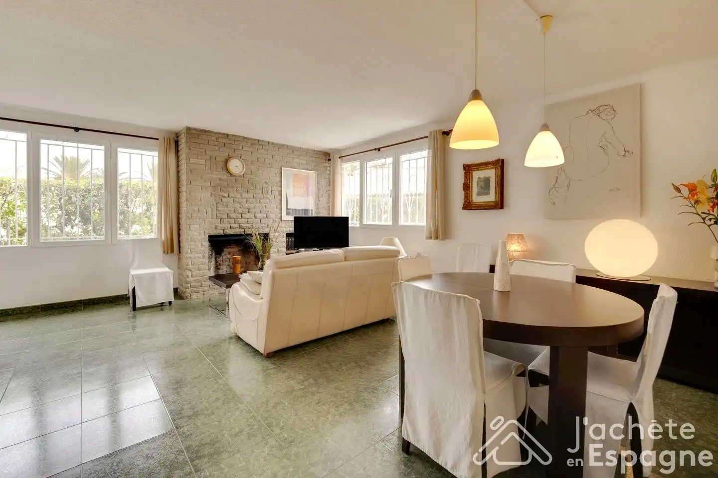 Sala d'estar de Casa o xalet en venda en Vinaròs amb Aire condicionat, Calefacció i Jardí privat