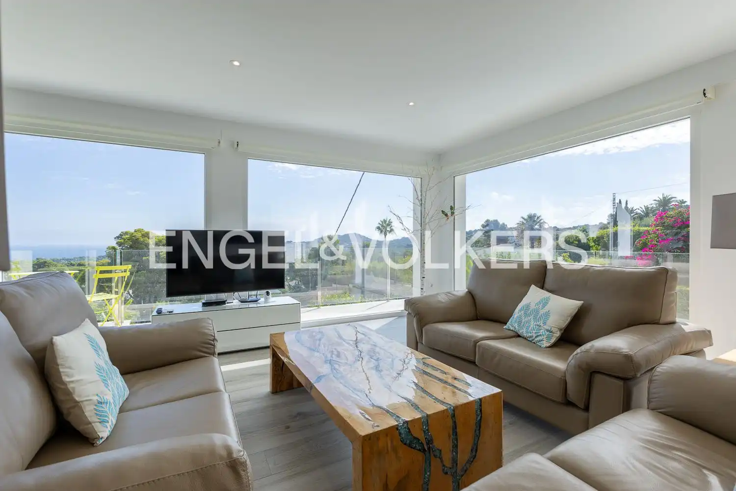 Sala d'estar de Casa o xalet en venda en Jávea / Xàbia amb Aire condicionat, Calefacció i Jardí privat