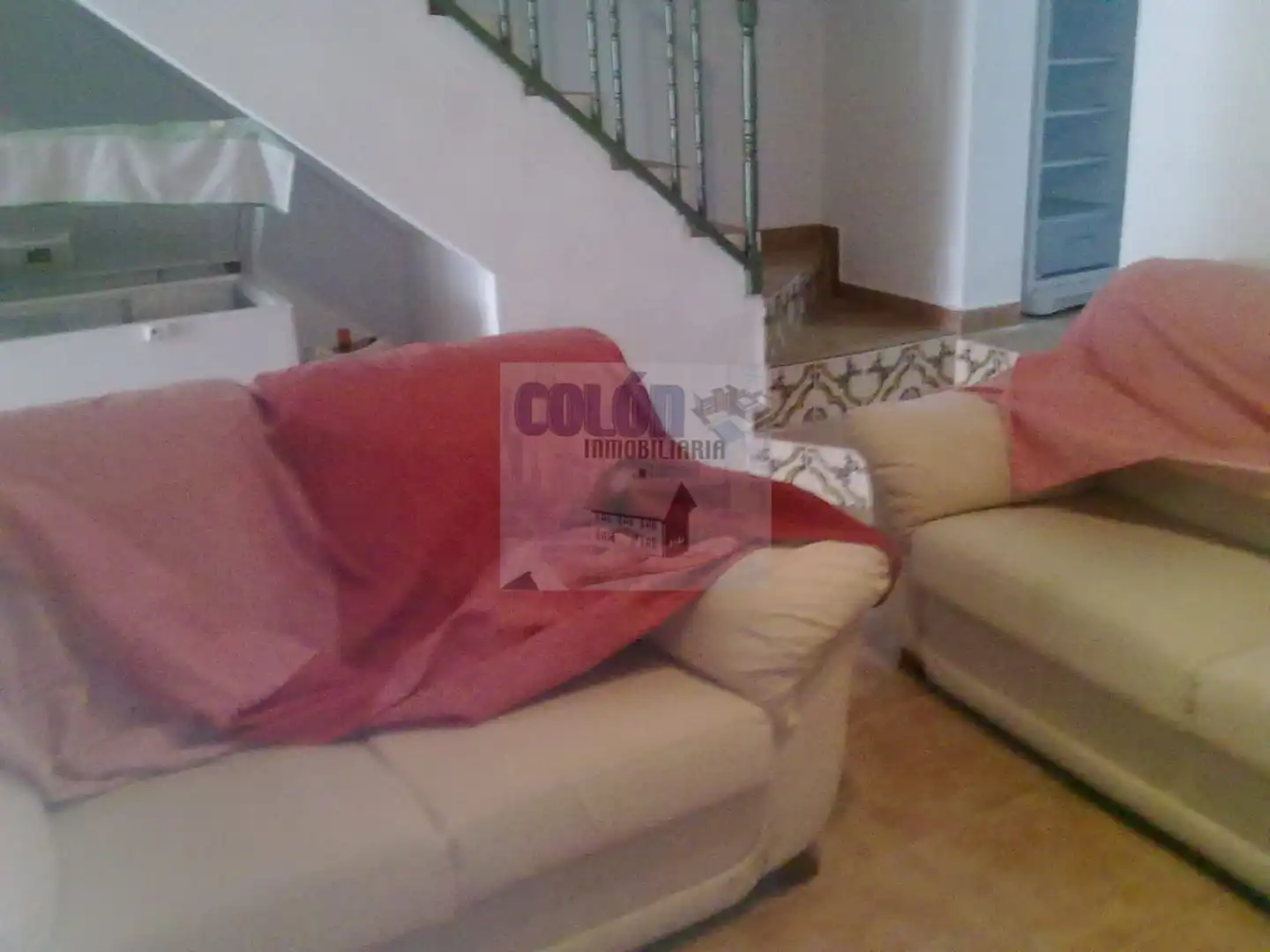 Sala d'estar de Casa o xalet en venda en Santiago de Calatrava amb Terrassa i Moblat