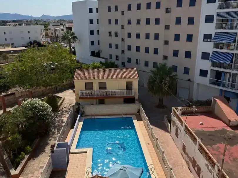 Schwimmbecken von Wohnung zur Miete in Miramar mit Klimaanlage, Schwimmbad und Balkon