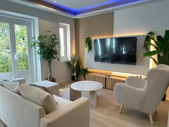 Sala de estar de Piso en venta en Madrid con Aire acondicionado, Amueblado y Balcón