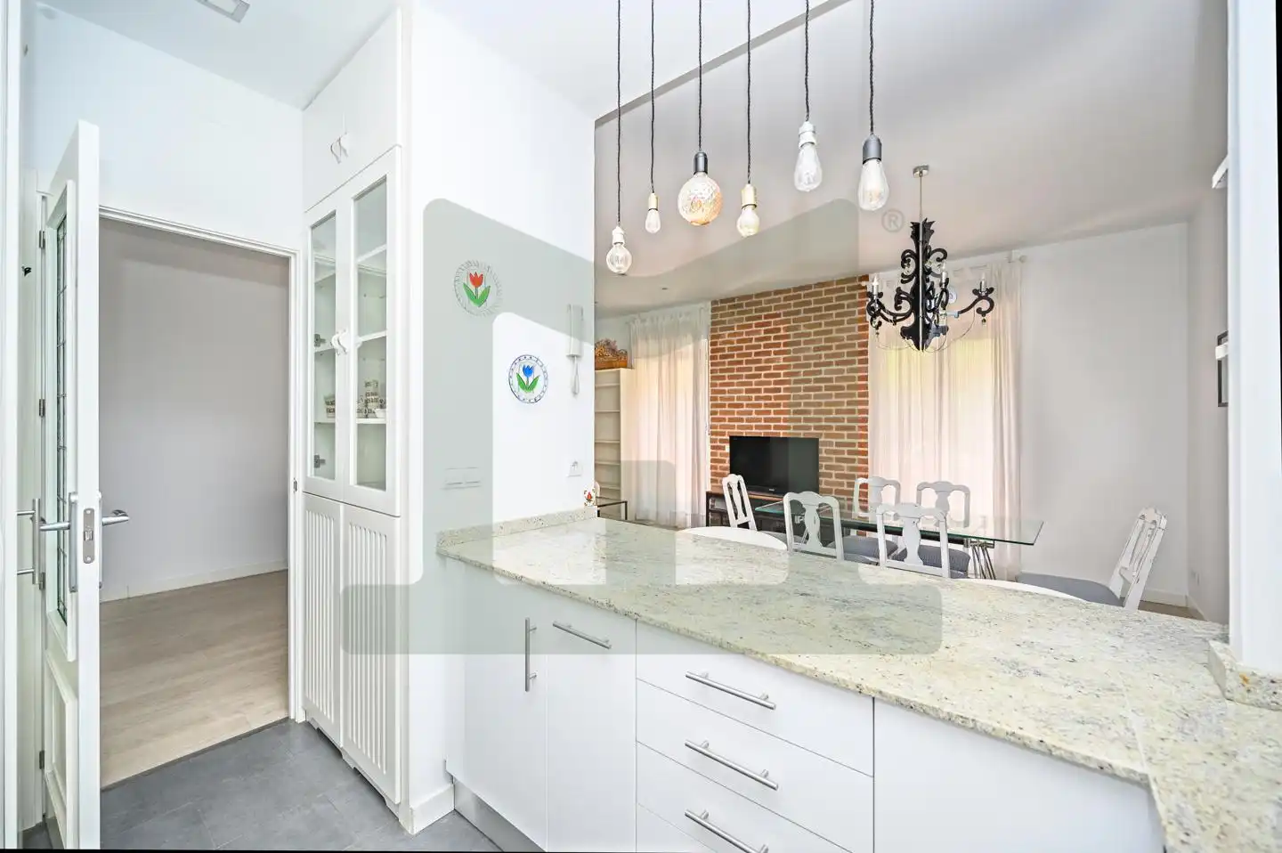 Küche von Wohnung zur Miete in Madrid mit Klimaanlage, Heizung und Terrasse