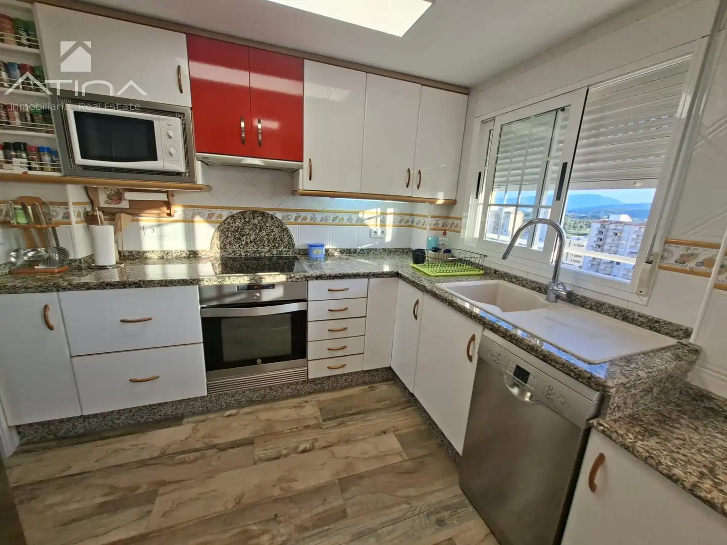 Kitchen of Apartments for sale in Gandia  with Air Conditioner, Heating and Private garden
