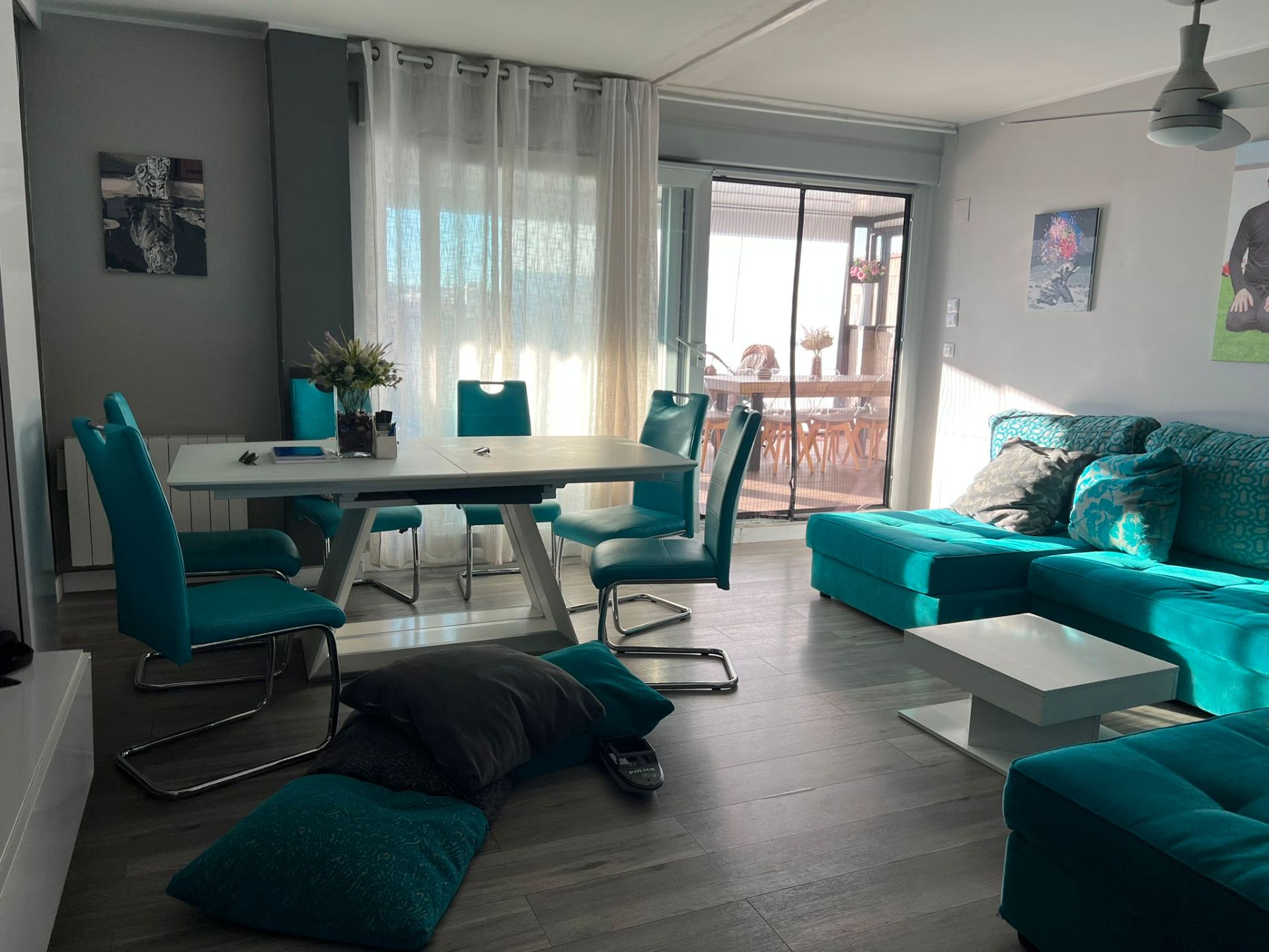 Sala d'estar de Pis en venda en Cadrete amb Calefacció, Terrassa i Traster