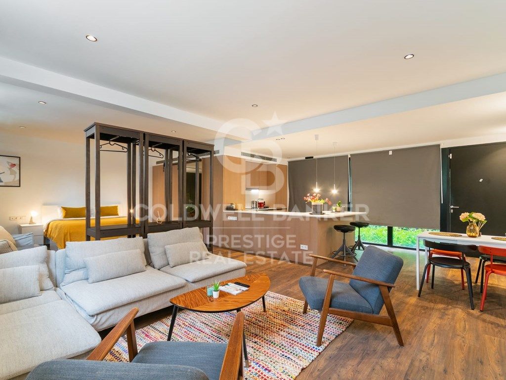 Living room of Loft for sale in  Barcelona Capital  with Community pool