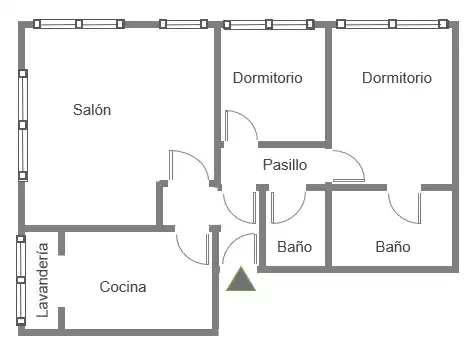 Piso en venta en Ames con Calefacción, Terraza y Trastero