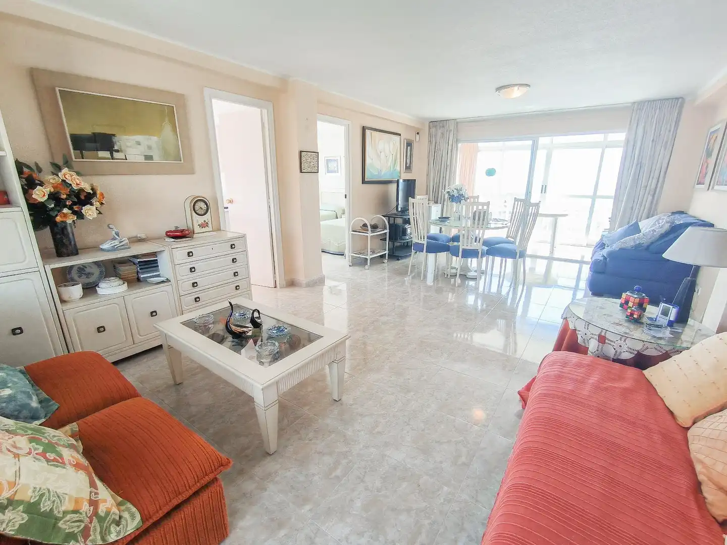 Living room of Flat for sale in Benidorm  with Private garden, Terrace and Furnished