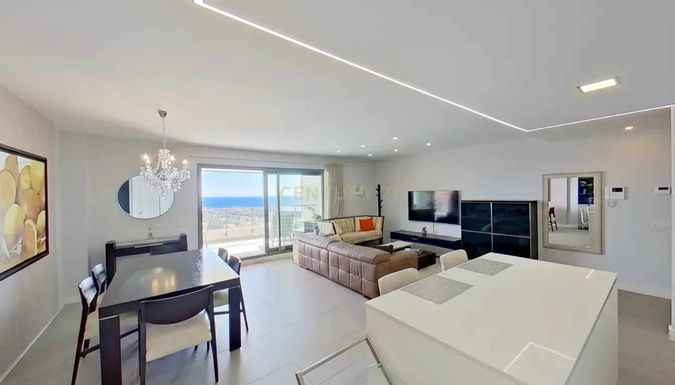 Living room of Apartment to rent in Benalmádena  with Air Conditioner, Private garden and Storage room