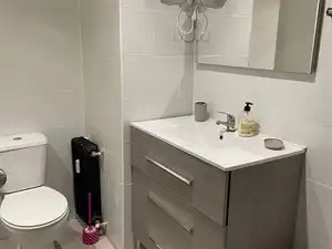 Badezimmer von Wohnung zum Verkauf in Badajoz mit Heizung, Terrasse und Möbliert