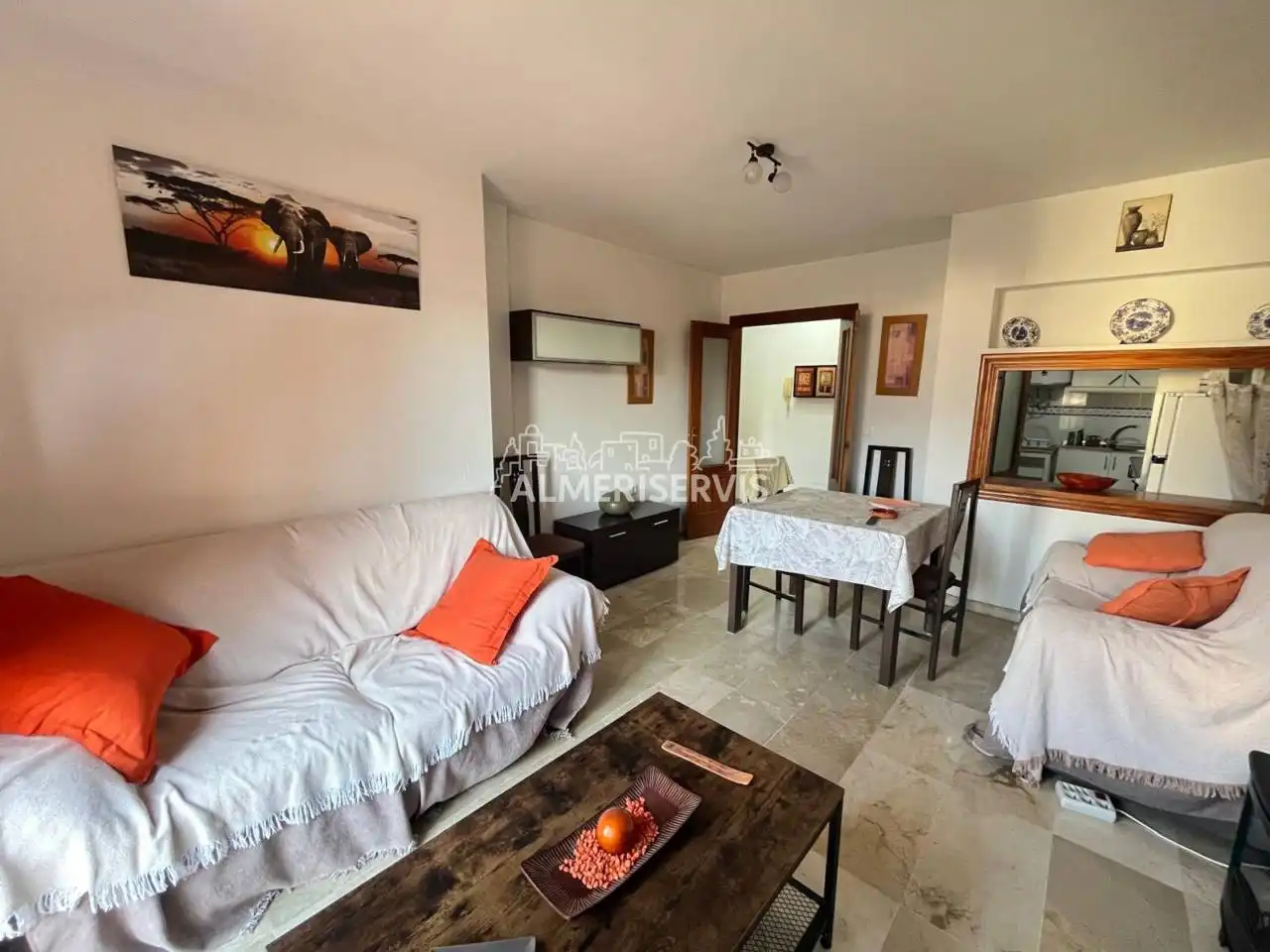 Sala d'estar de Àtic en venda en El Ejido amb Aire condicionat, Terrassa i Traster