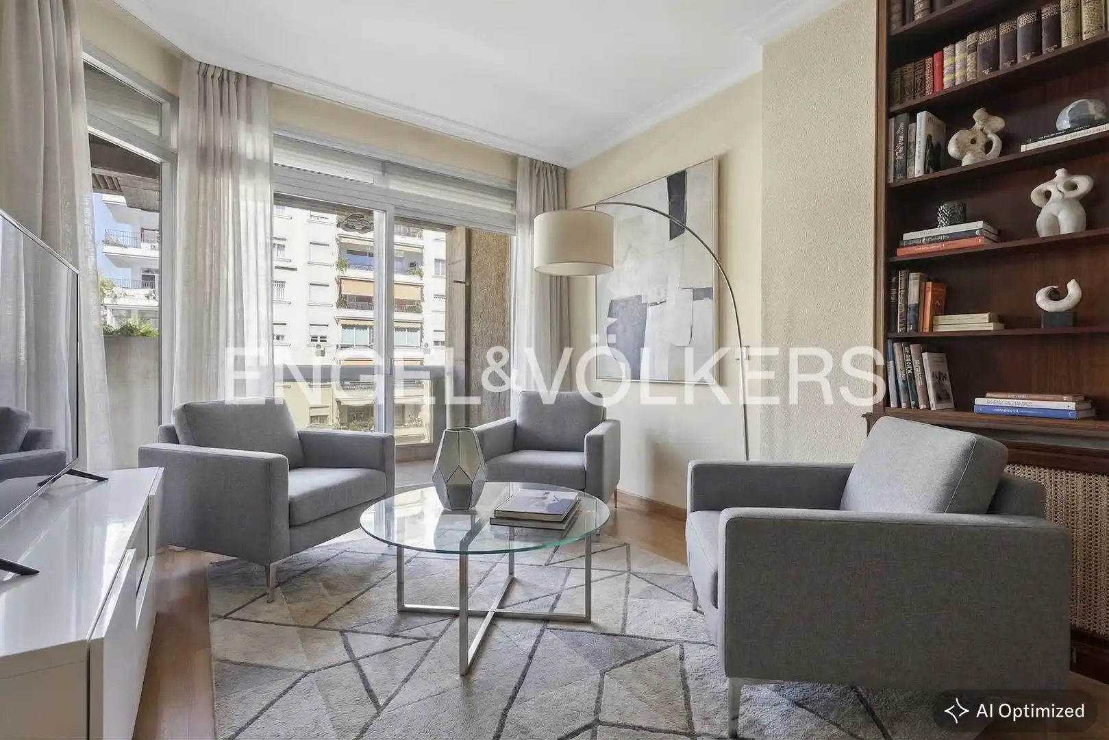 Living room of Flat for sale in Sevilla  with Air Conditioner, Heating and Balcony