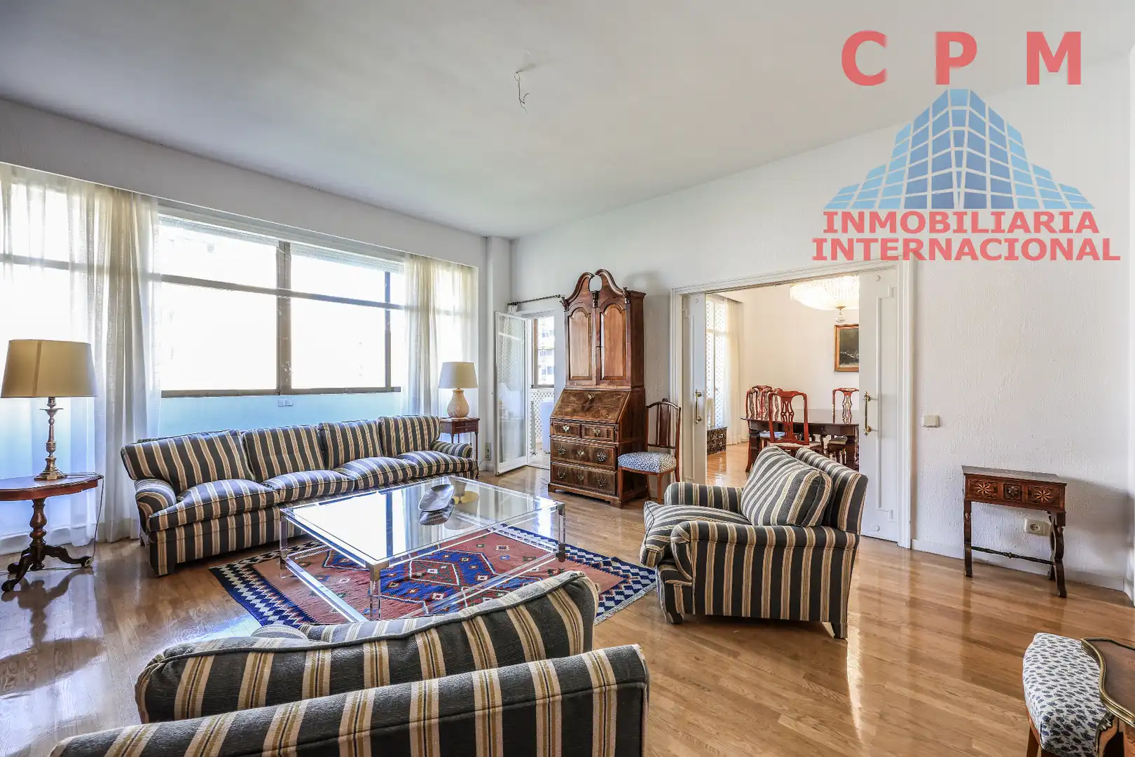 Sala de estar de Piso de alquiler en Madrid con Aire acondicionado, Calefacción y Parquet