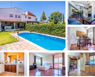 Exterior view of Single-family semi-detached for sale in Tomares  with Terrace and Swimming Pool