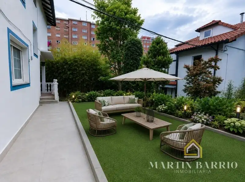 Terraza de Casa o chalet en venta en Bilbao  con Aire acondicionado, Calefacción y Jardín privado