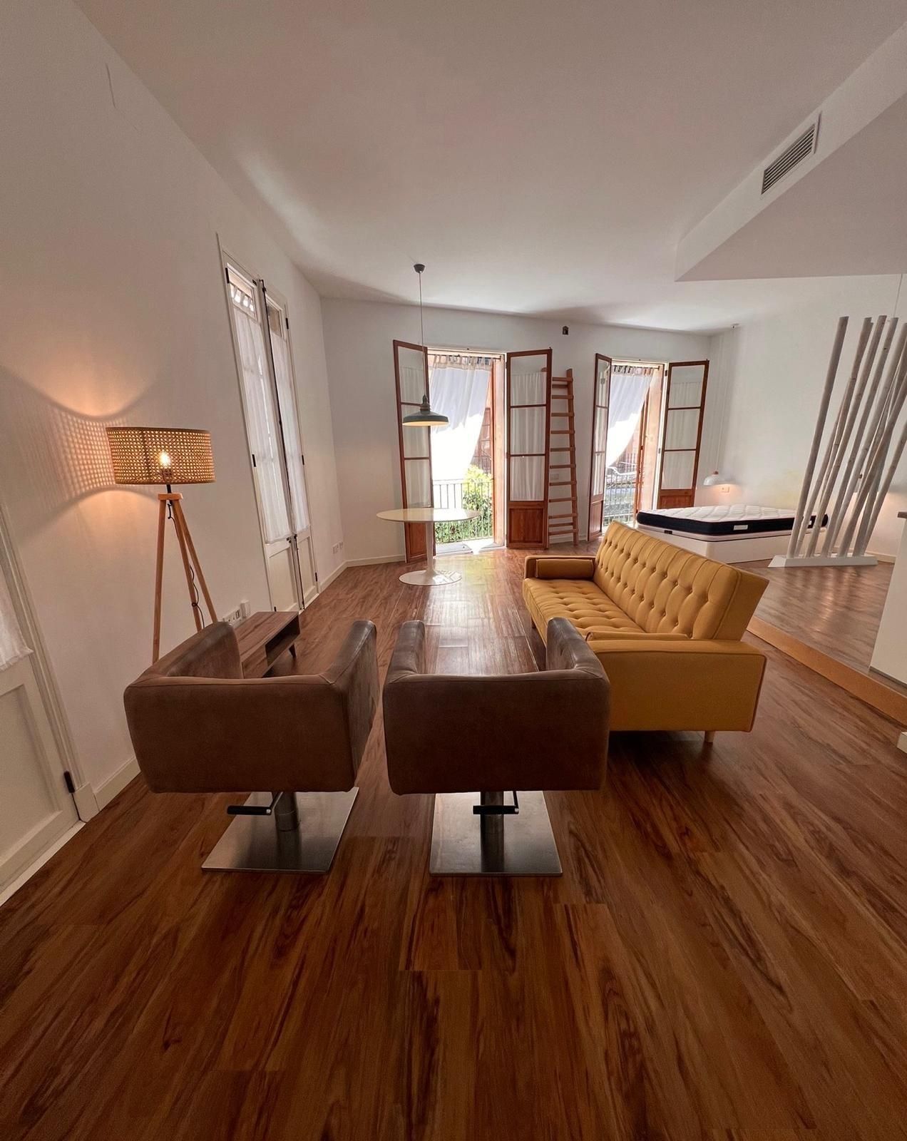 Living room of Flat for sale in Inca  with Air Conditioner, Parquet flooring and Balcony