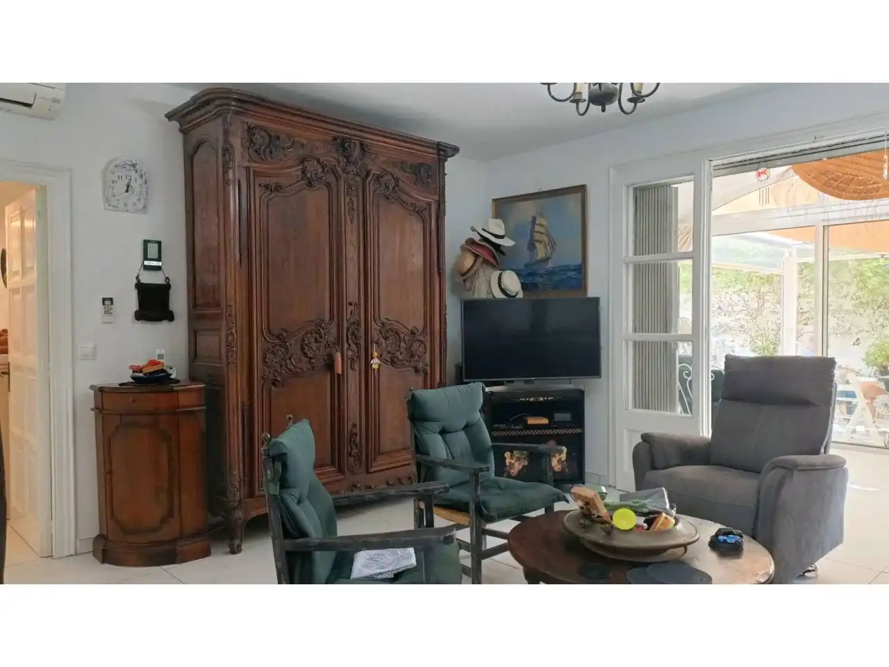 Sala de estar de Casa o chalet en venta en L'Escala con Aire acondicionado, Jardín privado y Terraza