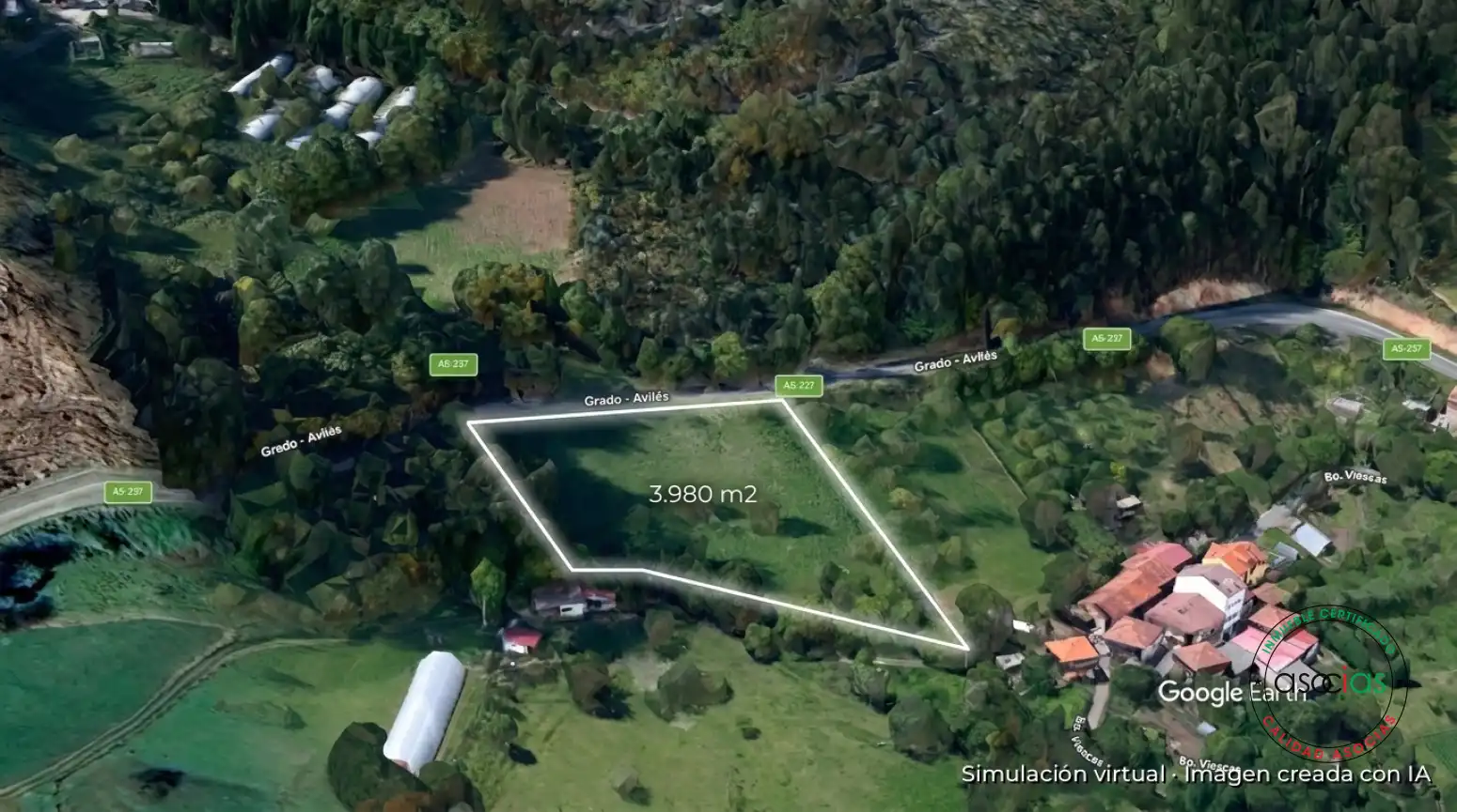 Rustikales Grundstück zum Verkauf in Illas - Viescas, imagen 2