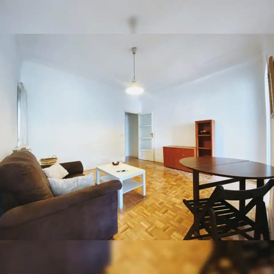 Sala de estar de Piso de alquiler en Madrid con Calefacción, Terraza y Amueblado