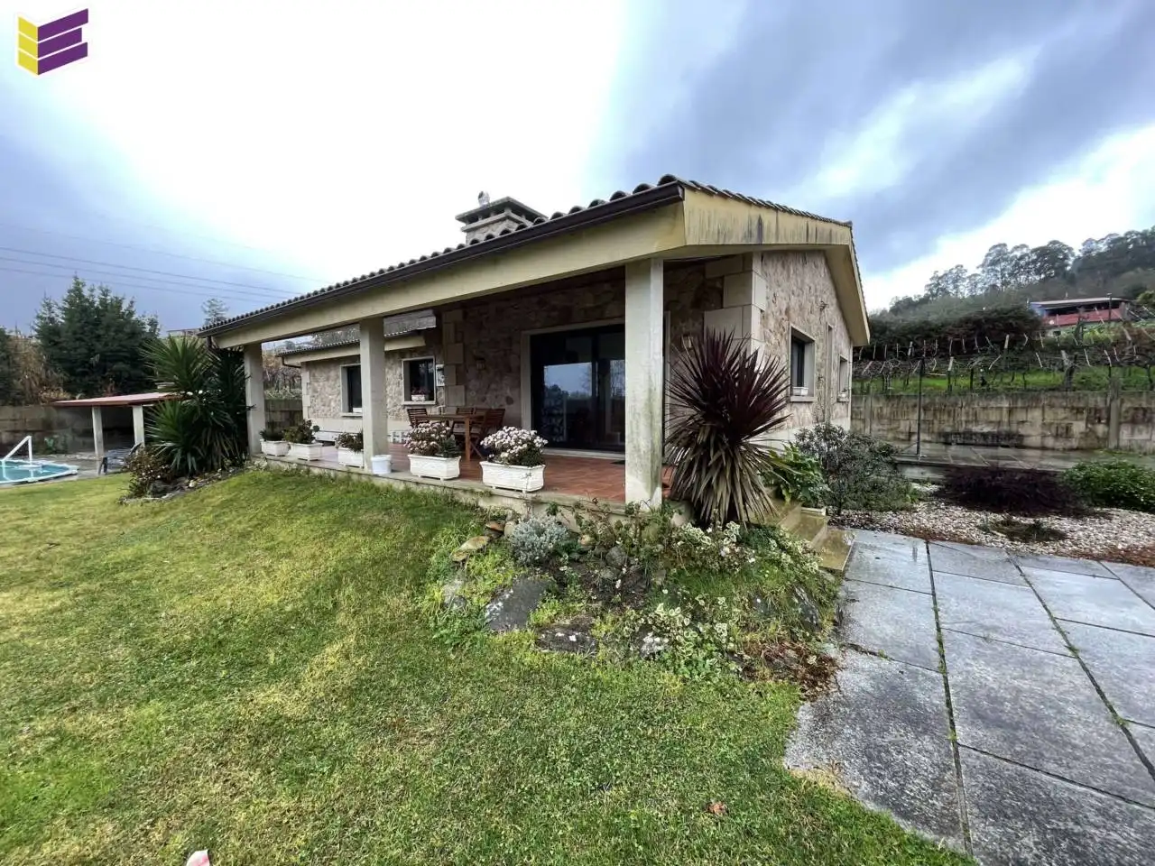 Jardín de Casa o chalet en venta en Salceda de Caselas con Calefacción, Terraza y Piscina
