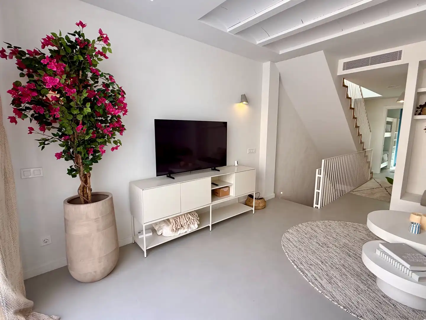 Wohnzimmer von Einfamilien-Reihenhaus zum Verkauf in Palafrugell mit Klimaanlage, Möbliert und Balkon
