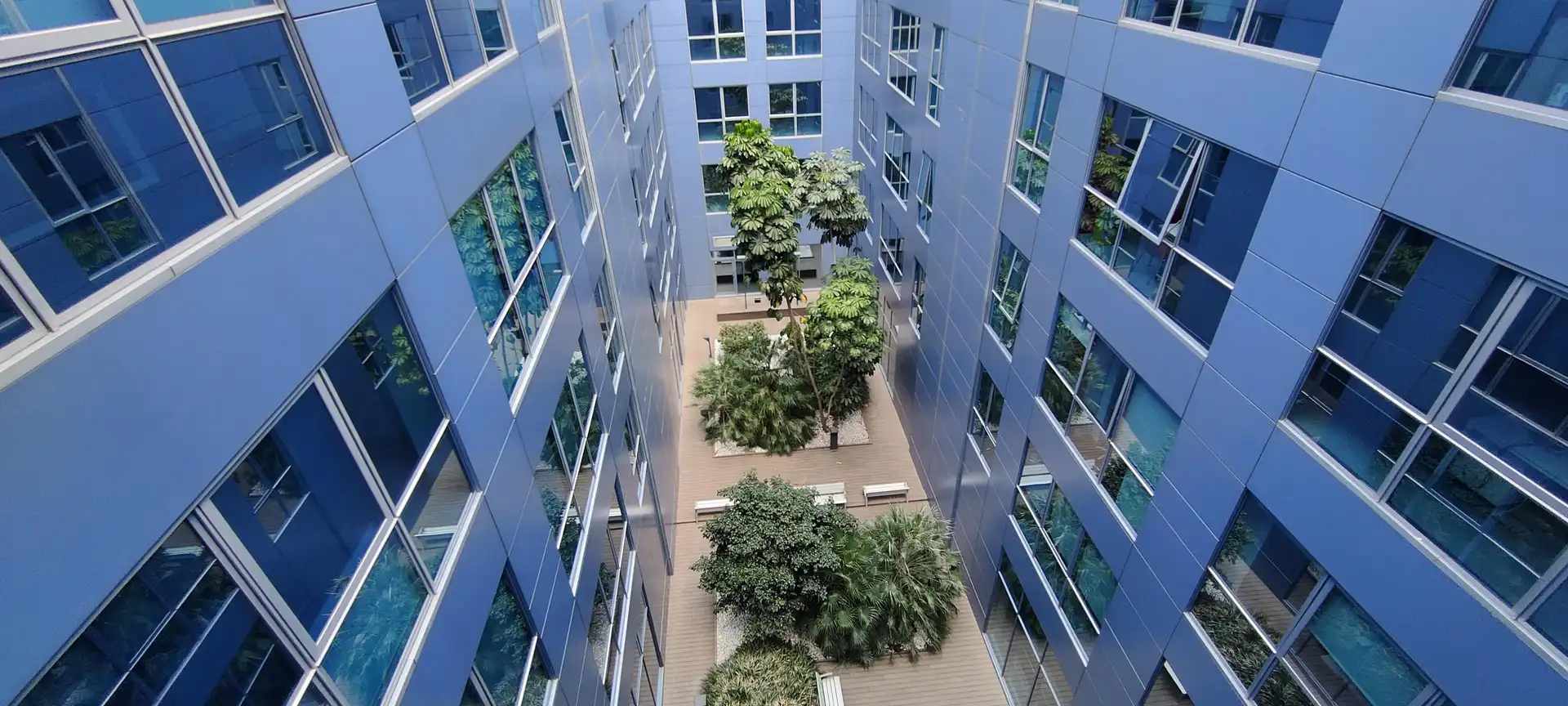 Exterior view of Office for rent in Sant Just Desvern  with Air Conditioner, Heating and Internet