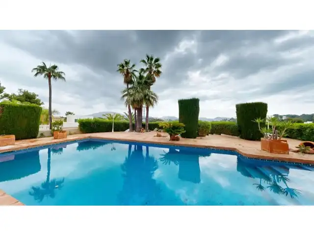 Vista exterior de Casa o chalet en venta en Moraira con Aire acondicionado, Calefacción y Jardín privado