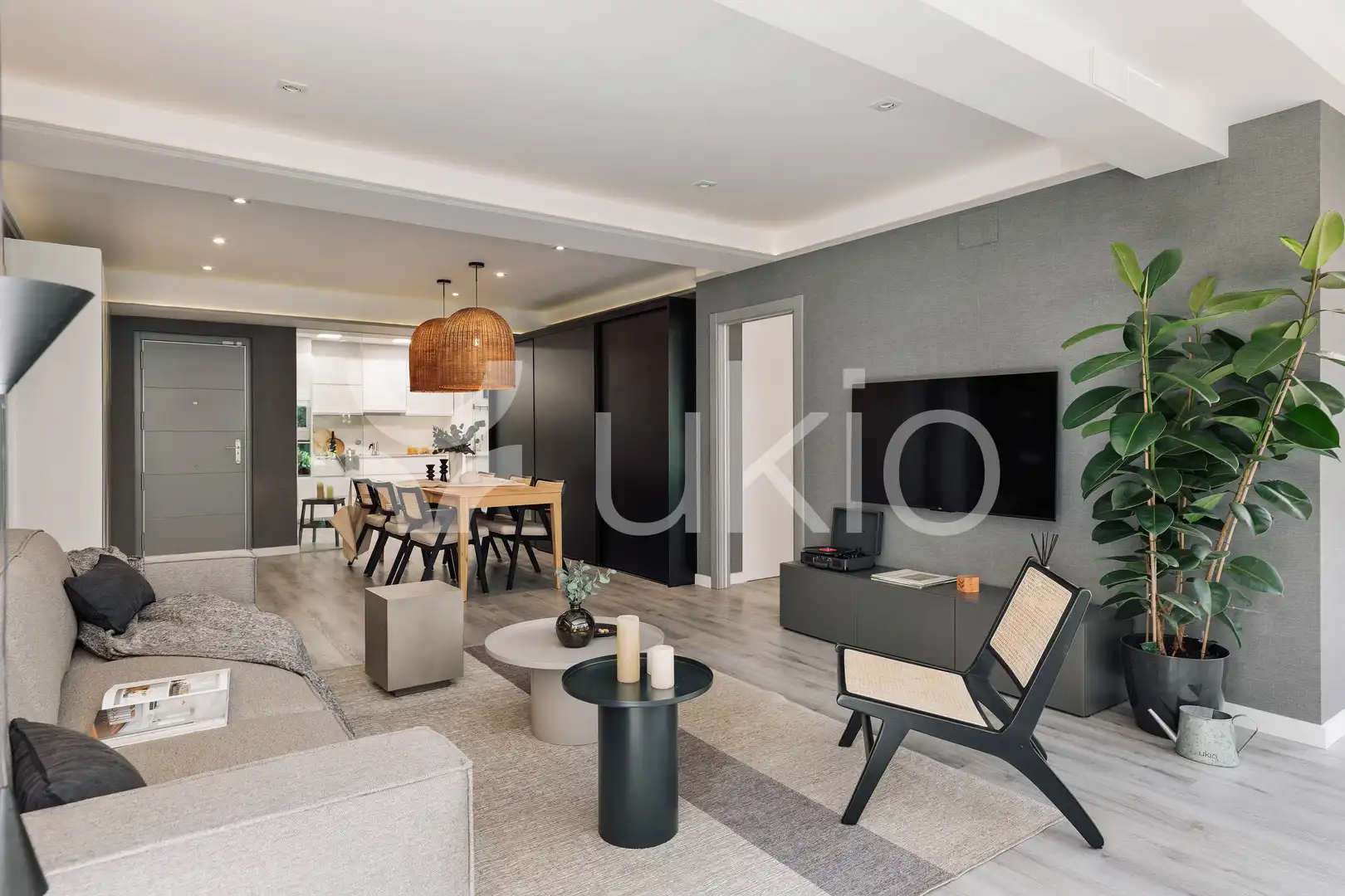 Living room of Apartments for rent in Barcelona  with Air Conditioner, Heating and Terrace