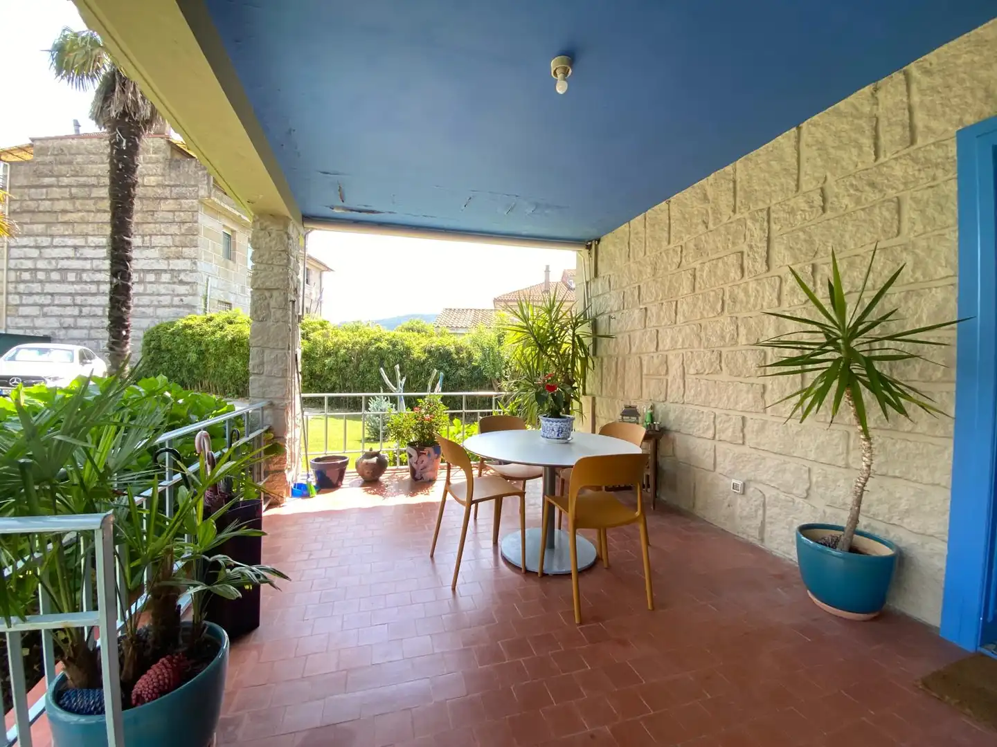 Terrassa de Casa o xalet en venda en Leiro amb Aire condicionat, Calefacció i Jardí privat