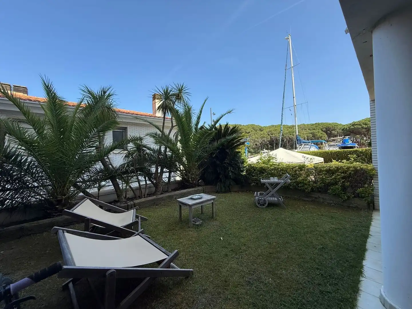 Terrace of Flat for rent in Castell d'Aro, Platja d'Aro i s'Agaró  with Air Conditioner, Private garden and Terrace