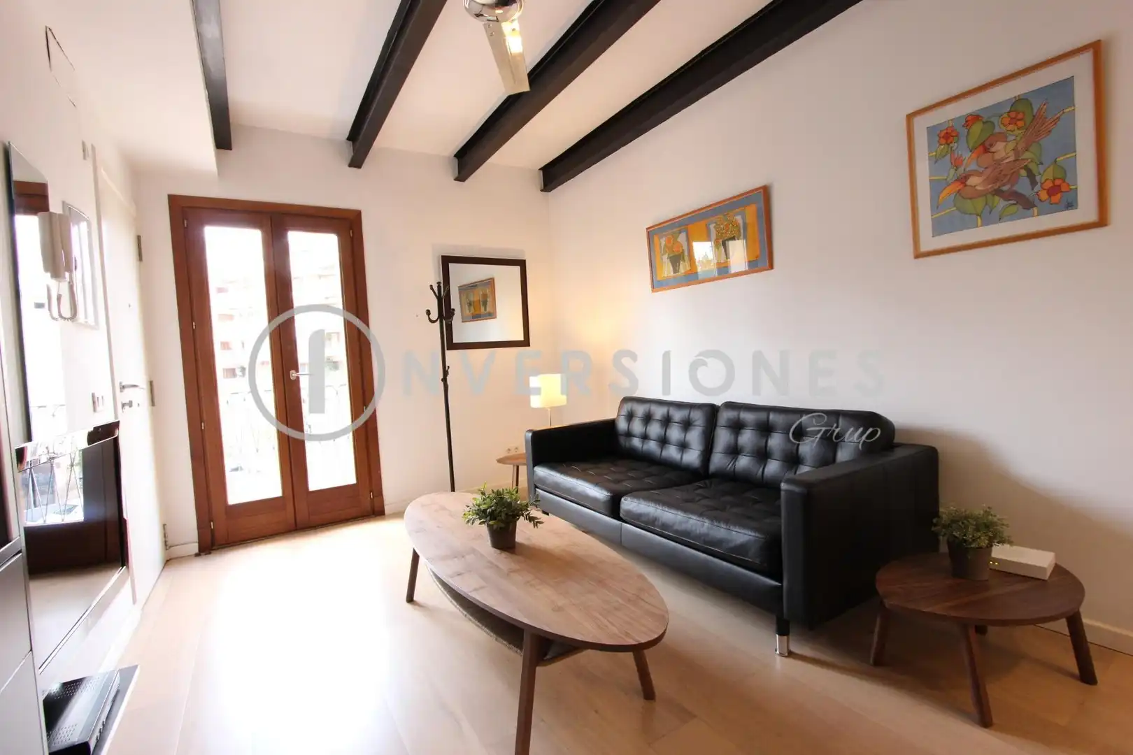 Wohnzimmer von Wohnung zum Verkauf in  Palma de Mallorca mit Klimaanlage, Möbliert und Balkon