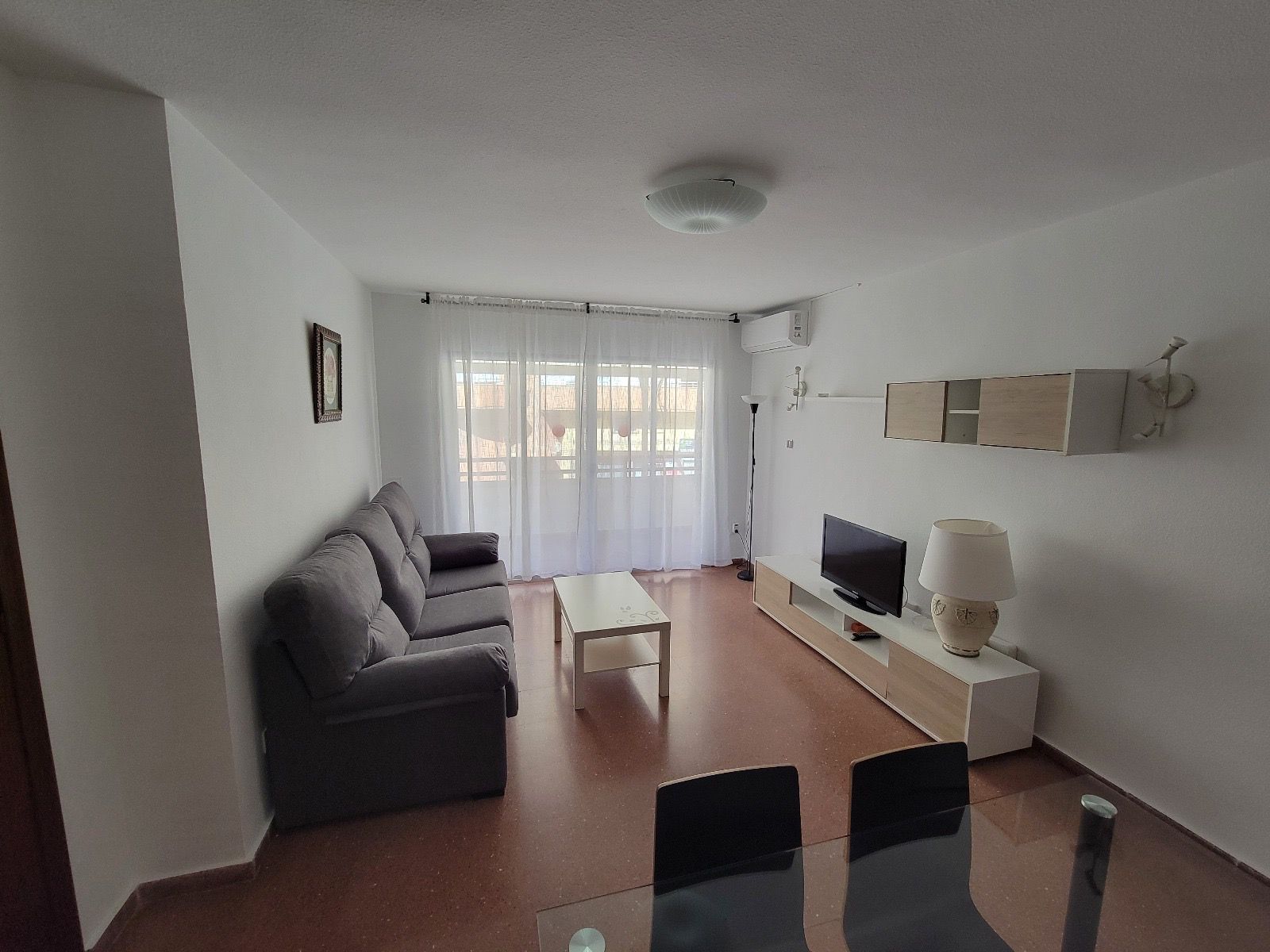 Sala de estar de Piso de alquiler en Málaga Capital con Terraza, Amueblado y Lavadora