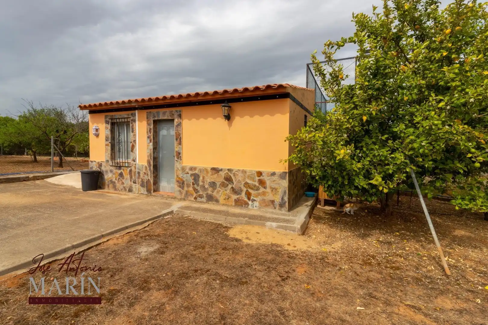 Vista exterior de Casa o chalet en venta en Badajoz con Aire acondicionado, Jardín privado y Piscina