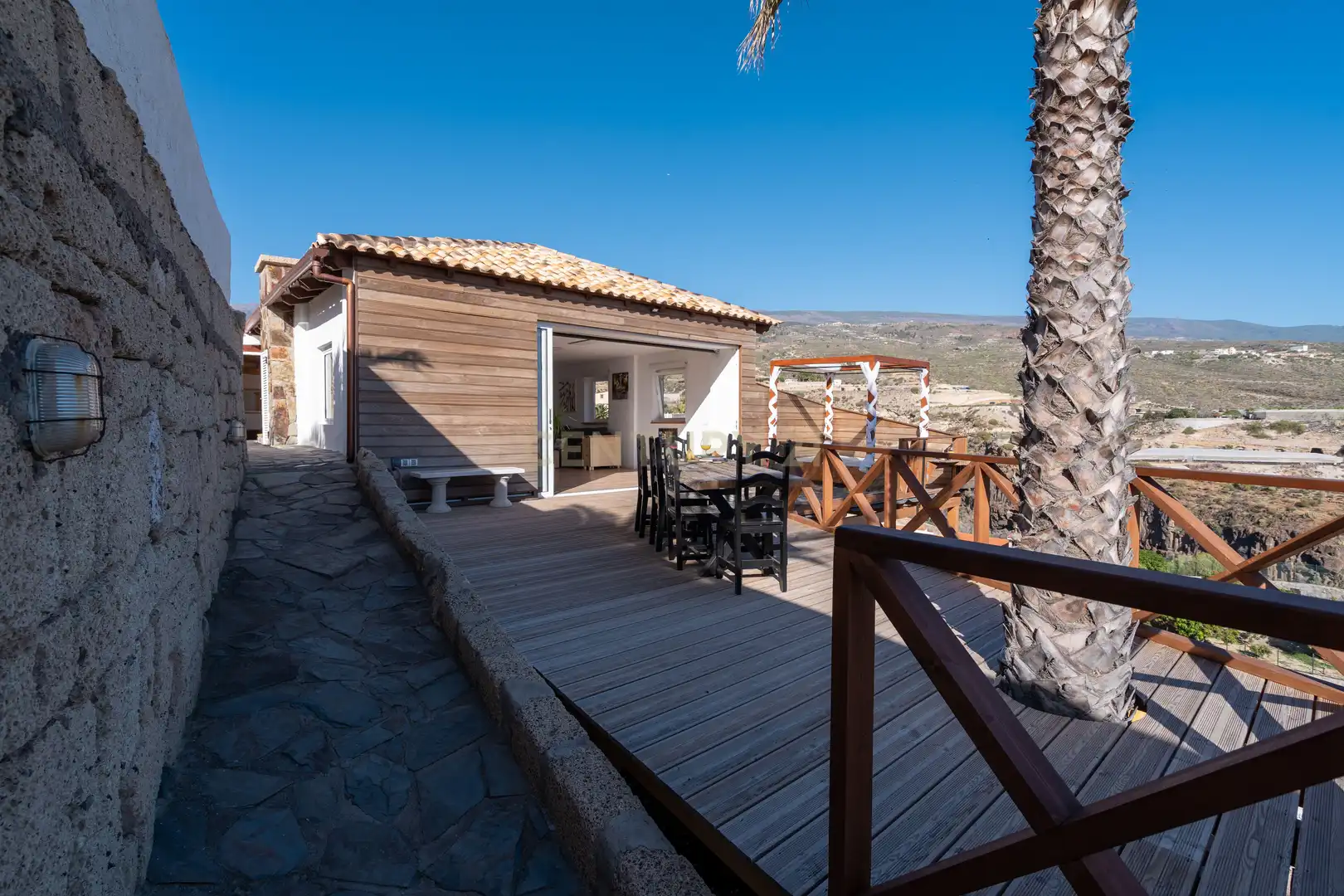 Terrasse von Haus oder Chalet zur Miete in Candelaria