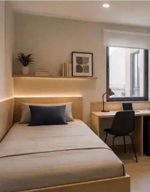 Bedroom of Study for rent in Burjassot  with Air Conditioner and Furnished