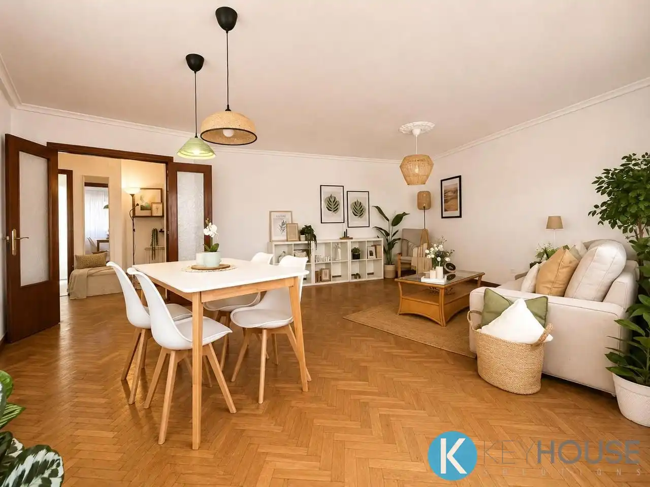 Sala d'estar de Pis en venda en San Fernando de Henares amb Calefacció, Parquet i Terrassa