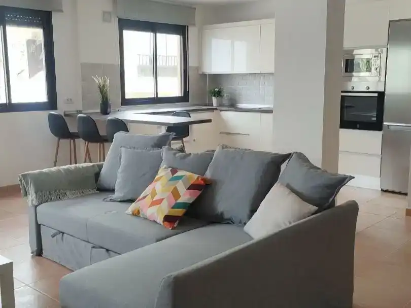 Wohnzimmer von Einfamilien-Reihenhaus zur Miete in Santa Úrsula mit Balkon
