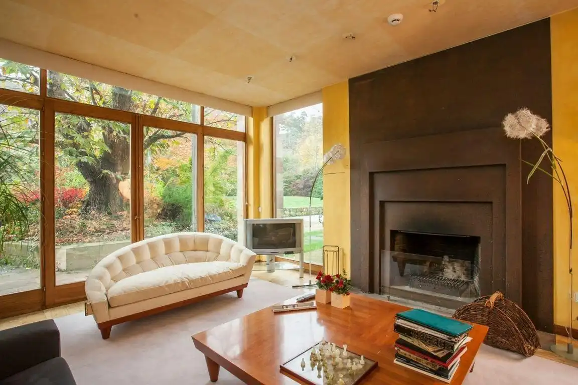 Sala de estar de Casa o chalet en venta en Mazcuerras con Jardín privado y Piscina