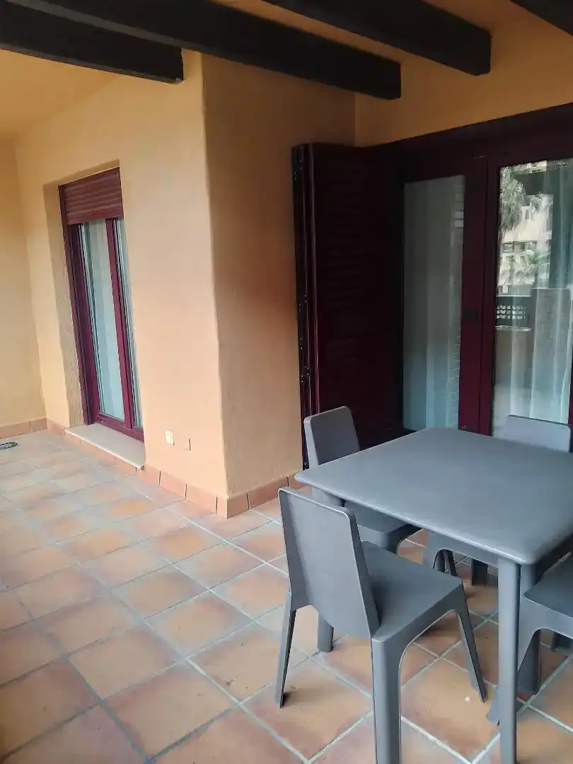 Terrassa de Apartament de lloguer en El Ejido amb Aire condicionat, Jardí privat i Parquet